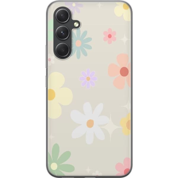 Taske til Samsung Galaxy S24+ med fejende blomster