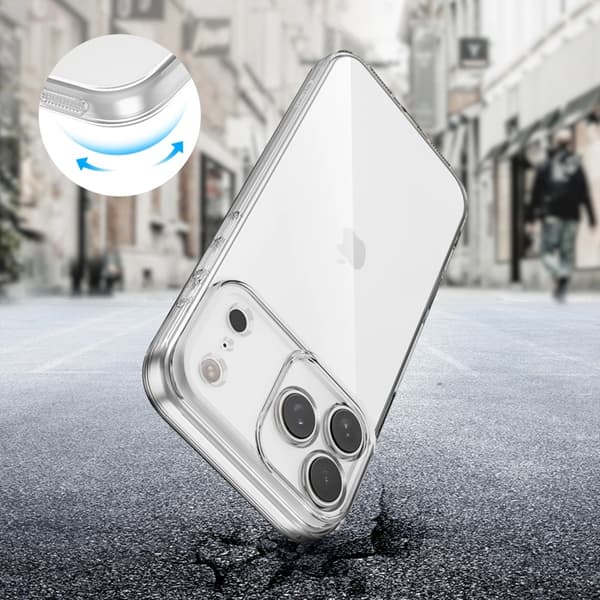 Tech-Protect Mobilskal till iPhone 17 Pro Flexair - Clear
