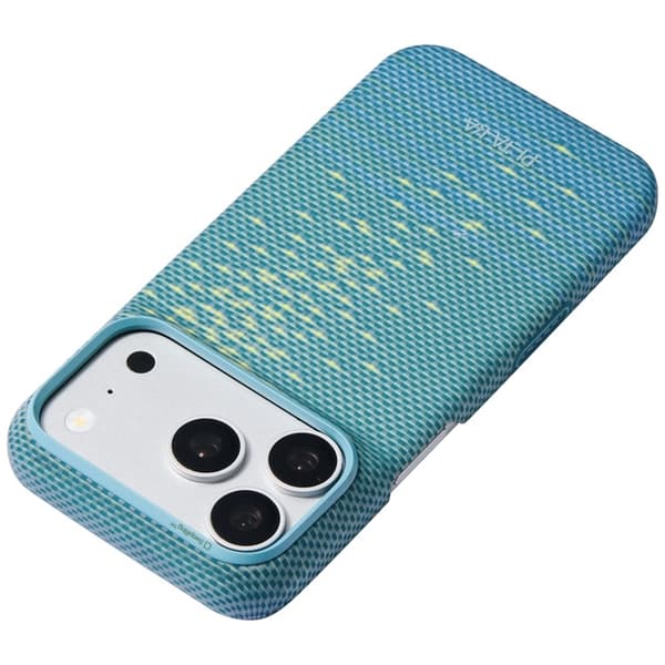 PITAKA Mobilskal För iPhone 18 Pro Max/17 Pro Max Magsafe Edge - Lucid Blå