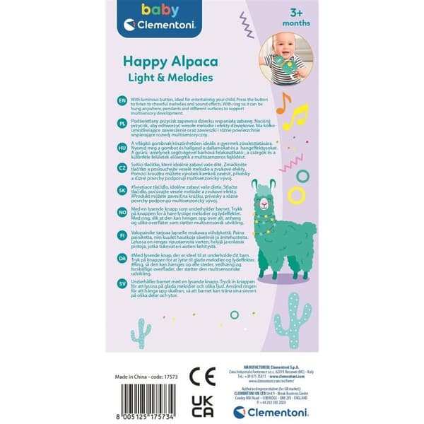 CLEMENTONI Electronic Rattle Happy Llama
