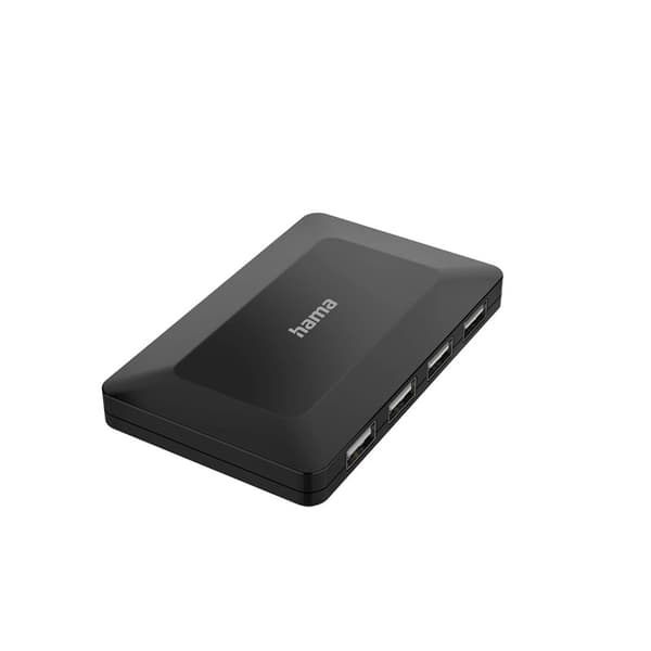 HAMA Hub USB-A 2.0 4x Port 480 Mbit/s Sort