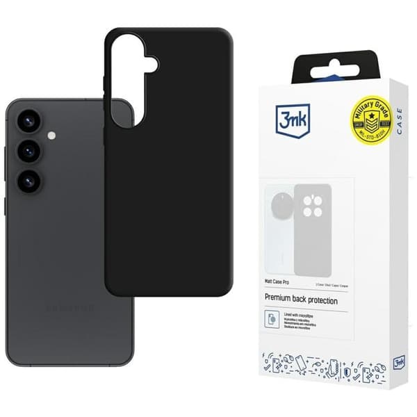 3MK Mobilcover til Galaxy S25 Matt Pro - Sort