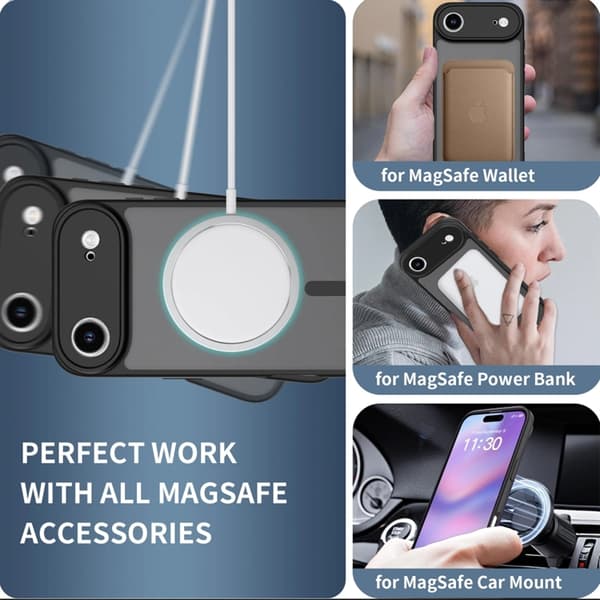 Tech-Protect Telefontaske til iPhone Air Magsafe Basic - Mat Sort