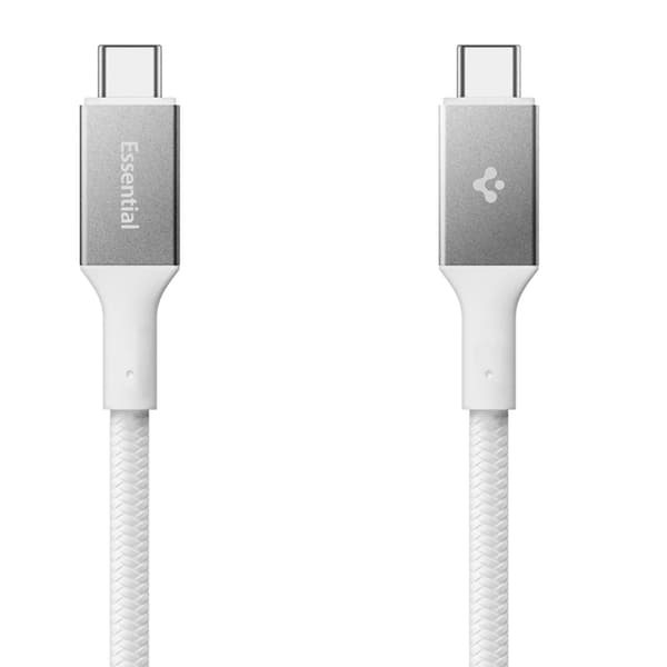 Spigen USB-C til USB-C Kabel 1m 100W - Hvid