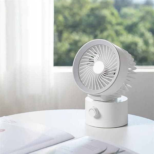 Skrivebordsventilator USB-A LLD-F87U - Hvid