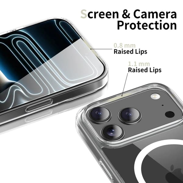 Tech-Protect Mobilskal till iPhone 18 Pro Max/17 Pro Max MagSafe Flexair - Clear