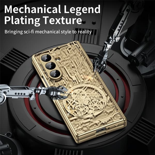 Mobilskal till Galaxy Z Fold 7 Mechanical Legend Electroplating - Guld