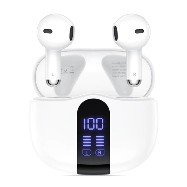 Tech-Protect Trådlös Hörlurar In-Ear Ultraboost Core G2 - Vit