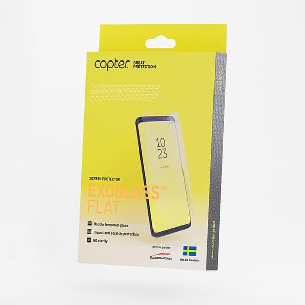 Copter Exoglass flat skärmskydd för Samsung Galaxy A6 Plus