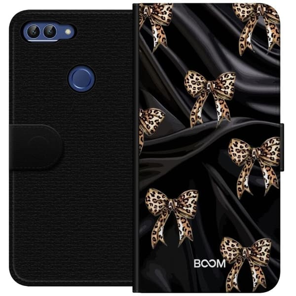 Pungcover til Huawei P smart med Leopard Bow