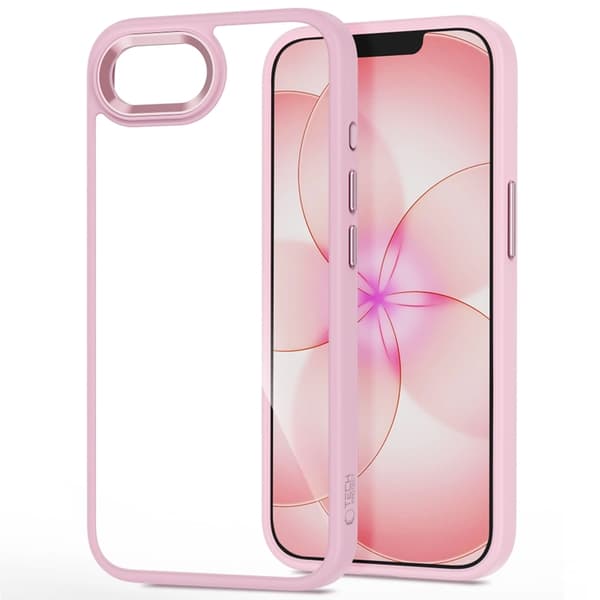 Tech-Protect Mobilcover Til iPhone 16e/17e Magmat - Rosa/Klar