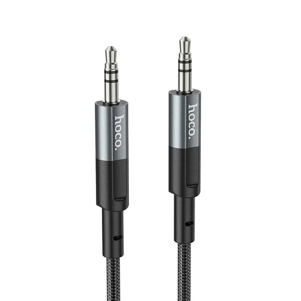 Hoco AUX 3.5mm Jack-kaapeli 1m - Metallinharmaa