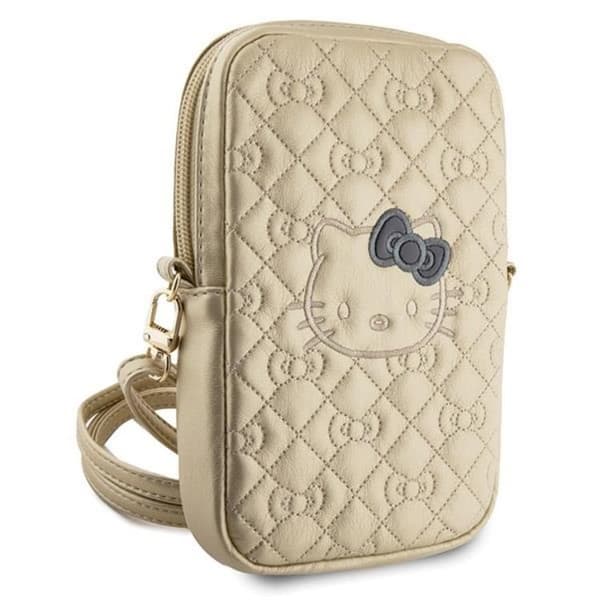 Hello Kitty Remväska Quilted Bows - Guld