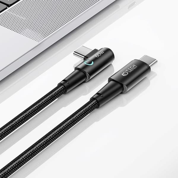 Tech-Protect USB-C - USB-C -kaapeli Ultraboost 1m - Musta