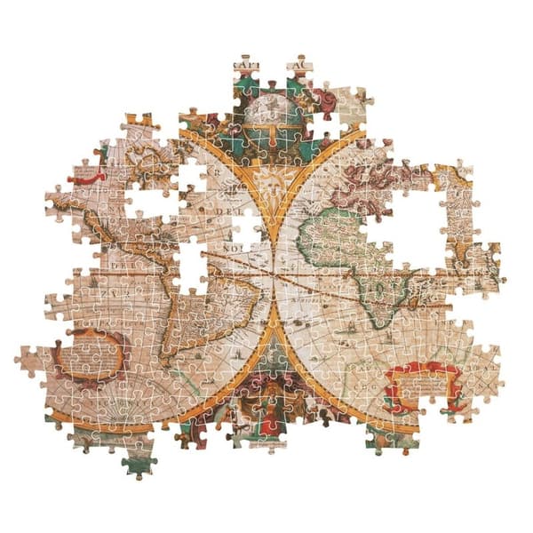 CLEMENTONI Pussel 1000 Pcs CB High Quality Collection Old Map