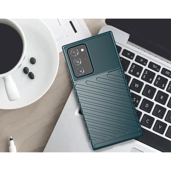 Thunder Twill -kuori Samsung Galaxy Note 20 Ultralle - Vihreä
