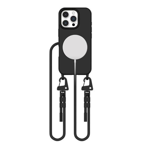 Tech-Protect iPhone 16 Pro Max Mobiltelefon Halskæde Cover Magsafe Maghalskæde - Sort