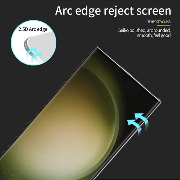 [2-PACK] Galaxy S24 Karkaistu lasinen näytönsuoja - Musta