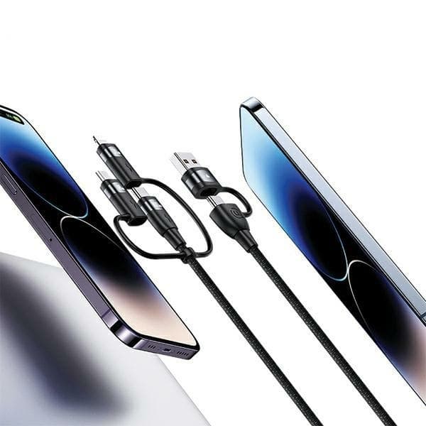 USAMS U85 Kabel 6-i-1 USB-C/USB/MicroUSB/Lightning 100W 1,2m