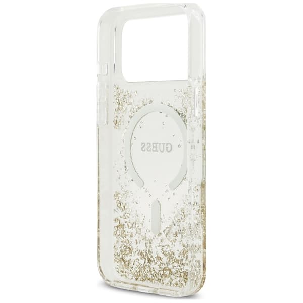 Guess Mobilskal För iPhone 18 Pro/17 Pro Magsafe Resin Bottom Glitter
