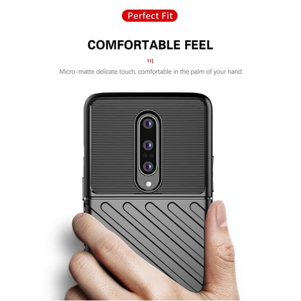 Thunder Twill Texture Skal OnePlus 8 - Svart