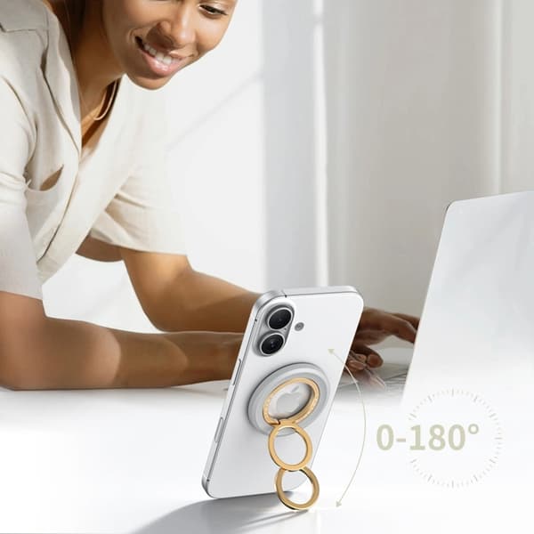 Tech-Protect Ringholder Magsafe MMR700 Lamano Magnetisk - Titanium/Guld