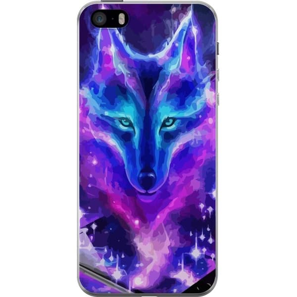 Telefontaske til Apple iPhone SE (2016) med Neon Wolf