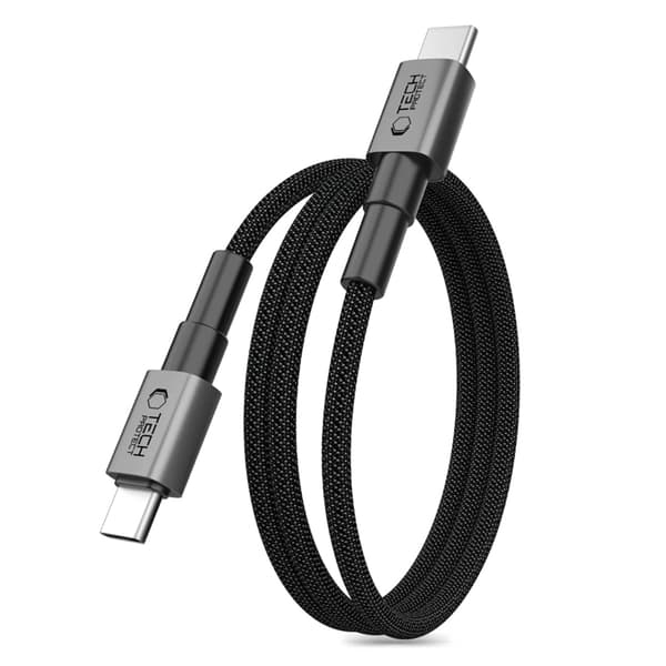 Tech-Protect USB-C–USB-C-kaapeli 1m - Iron Gray