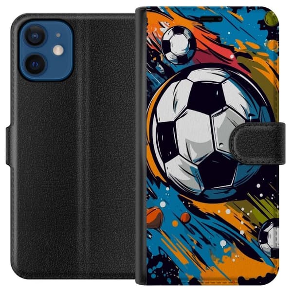 Pung Taske til Apple iPhone 12 mini med fodbolde