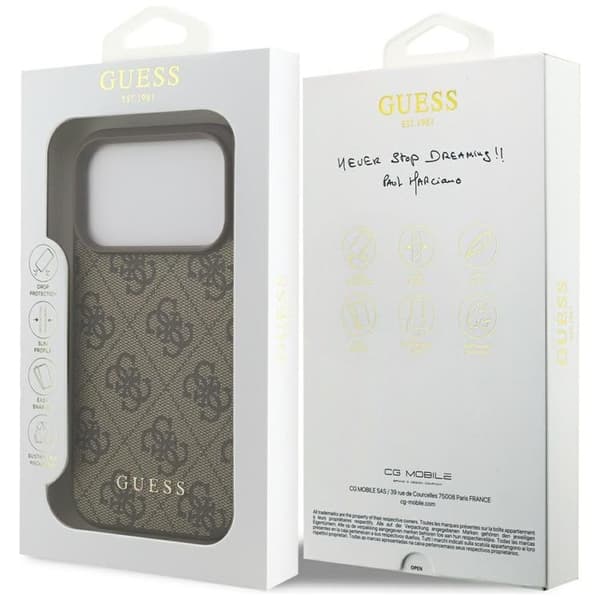 Guess Telefontaske til iPhone 17 Pro 4G Classic - Brun