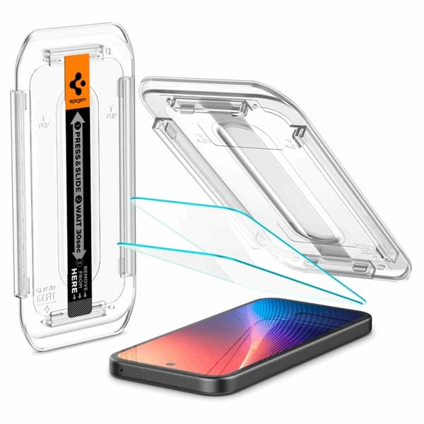 Spigen [2-Pack] Google Pixel 9a Härdat Glas Skärmskydd 'EZ Fit"