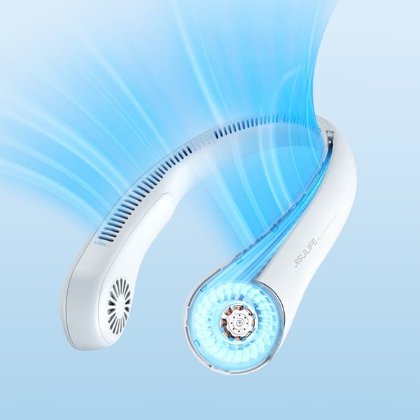 Jisulife Bærbar Halsventilator 4000 mAh Ventilator 3 - Grå