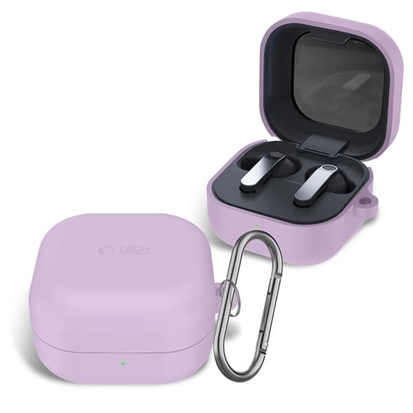 Tech-Protect Taske Til Galaxy Buds 4/4 Pro Silikone Krog - Lavendel