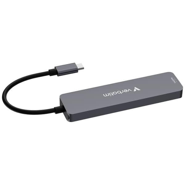 Verbatim Hub USB-C/HDMI/USB-A/SD/mSD 32156 - Alumiini