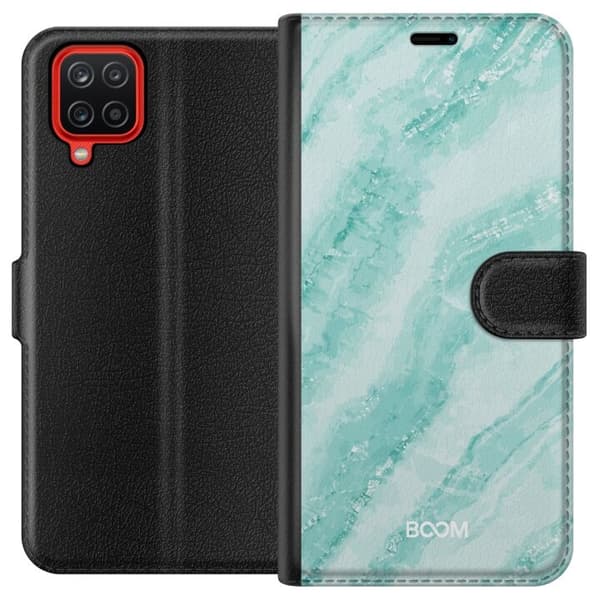 Pung Taske til Samsung Galaxy A12 med Mint Marmor
