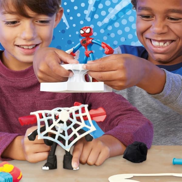 PLAY-DOH Marvel Spider-Man-legesæt til lancering og skive