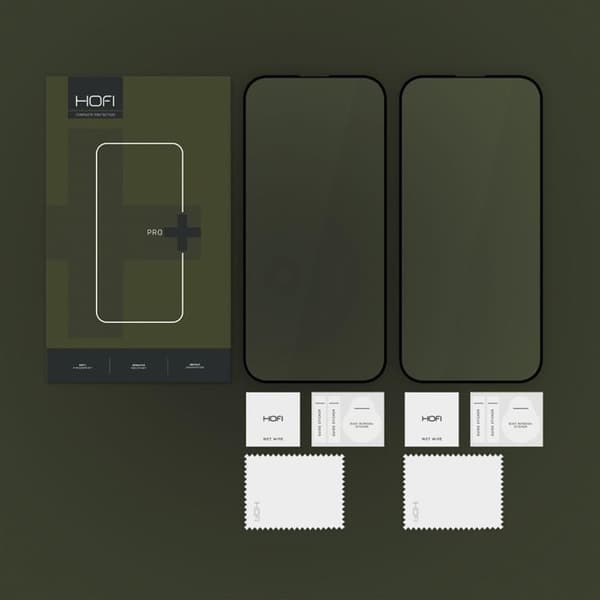 Hofi [2-Pack] iPhone 16 Pro Härdat Glas Skärmskydd Pro Plus