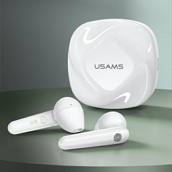 USAMS SD-serie Bluetooth Hörlurar 5.0 TWS - Vit