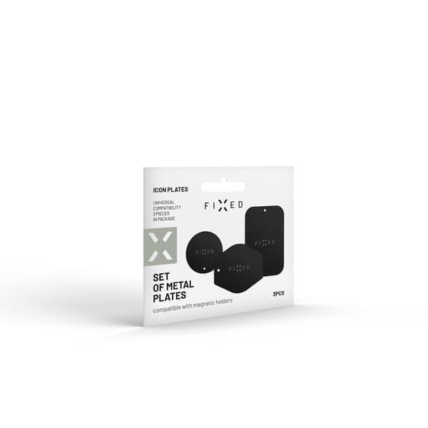 FIXED Icon Metal Telefonholderplader 3M SÆT Sort