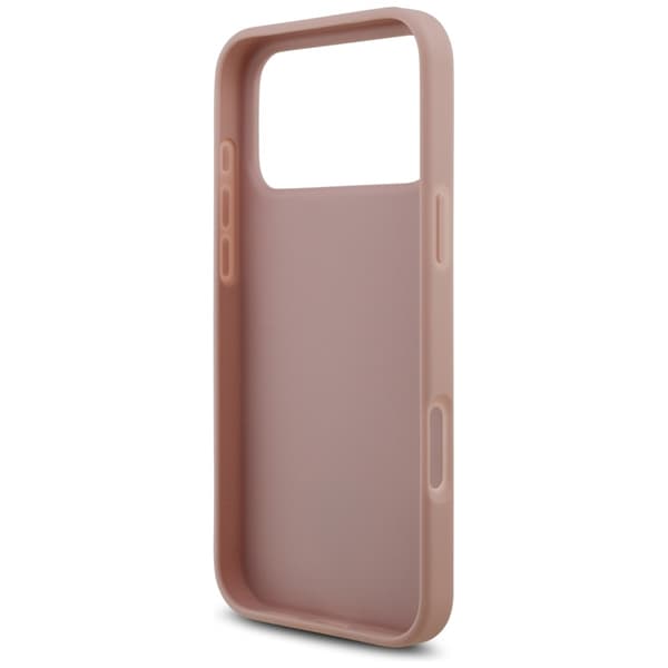 Guess Mobilskal till iPhone 17 Pro Rhinestone Triangle Logo - Rosa