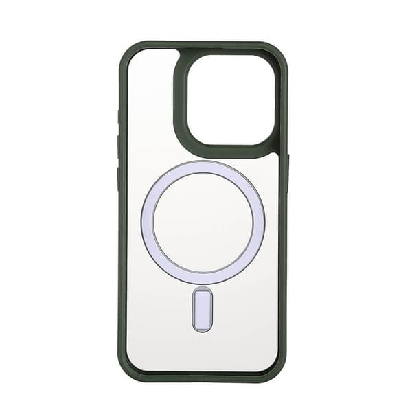ONSALA Mobilskal Bumper MagSeries Green & Clear - iPhone 15 Pro