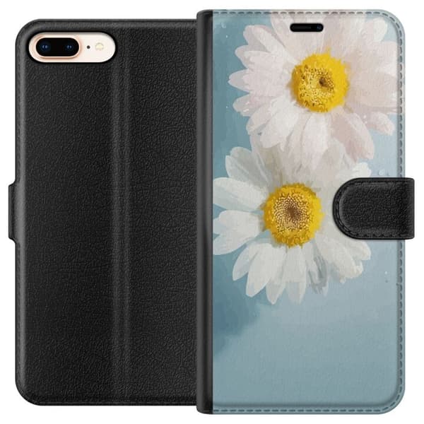 Apple iPhone 8 Plus tegnebog med sommerblomster