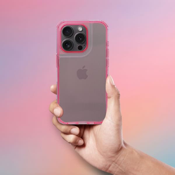 Mobilskal till iPhone 17 Pro Max Matrix Clear - Rosa