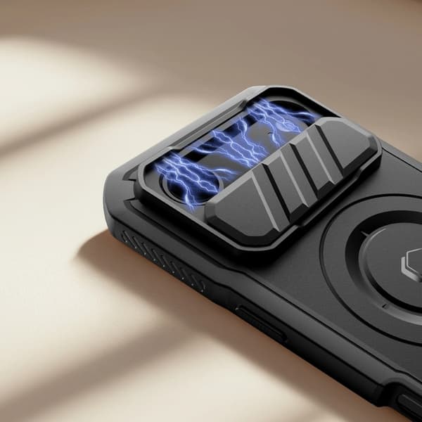 Tech-Protect Telefontaske til iPhone Air Magsafe Kevlar - Sort
