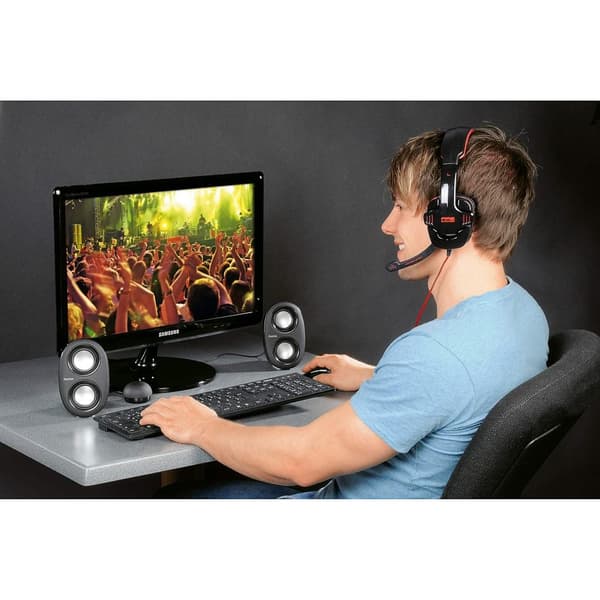 HAMA PC Headset för Gaming Fire Starter 2m - Svart Lång Kabel