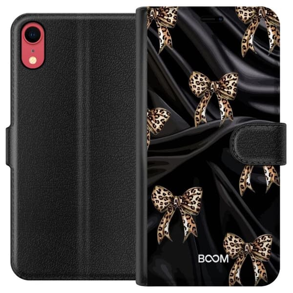 Plånboksfodral till Apple iPhone XR med Leopard Bow