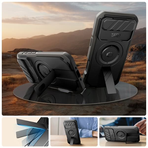 Tech-Protect Telefontaske til iPhone Air Magsafe Kevlar - Sort
