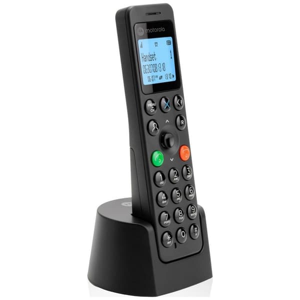 Motorola Trådløs Fast Hjemmetelefon DOT201 - Sort
