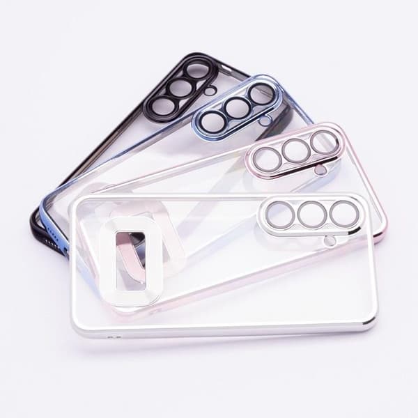 Telefontaske til Galaxy S25 Glam - Sølv
