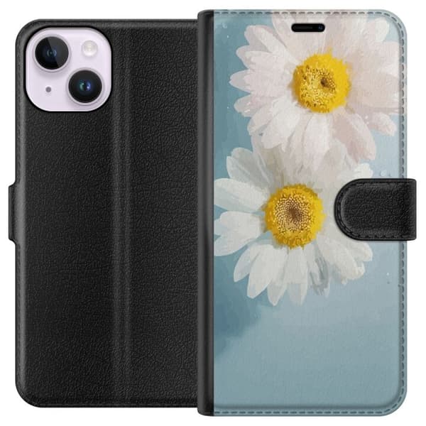Apple iPhone 15 tegnebog med sommerblomster